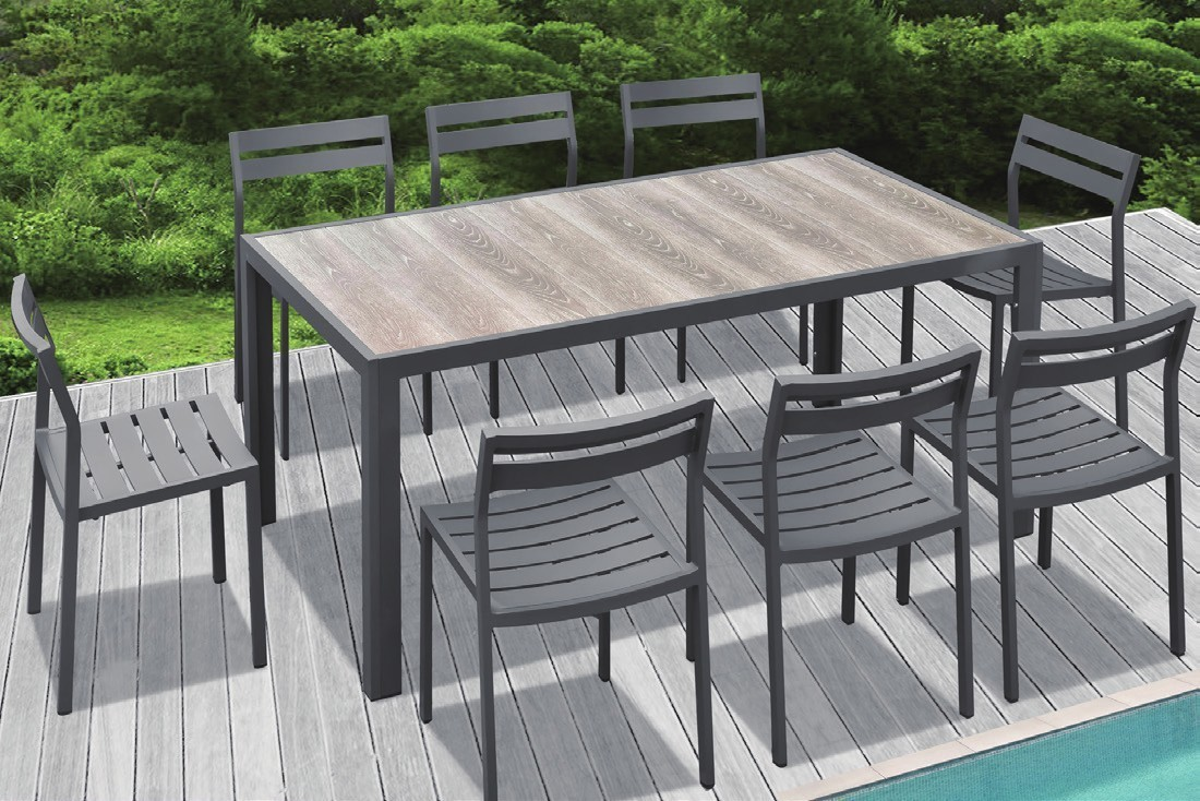 DH-15-2 Outdoor 8 seater patio dining set. - Image 1