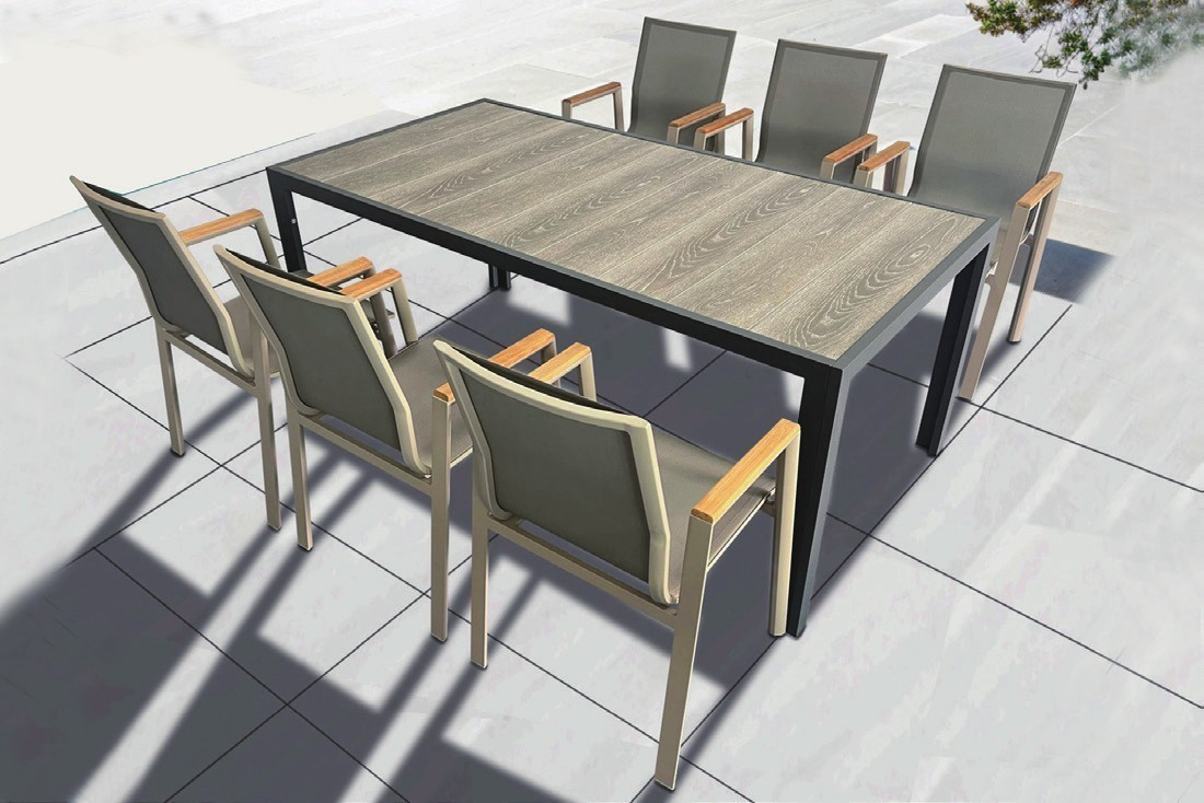 DH-607 Outdoor 6 seater patio dining set - Image 1