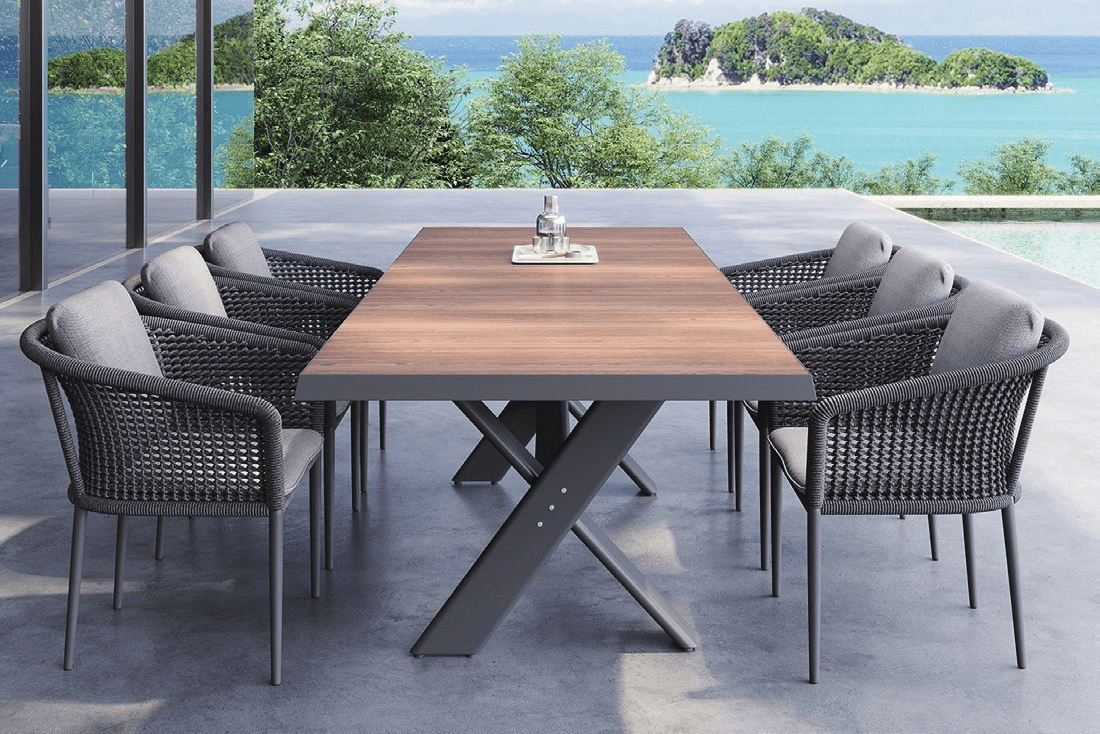 DH-8057 (1) 6 seater patio dining set - Image 1