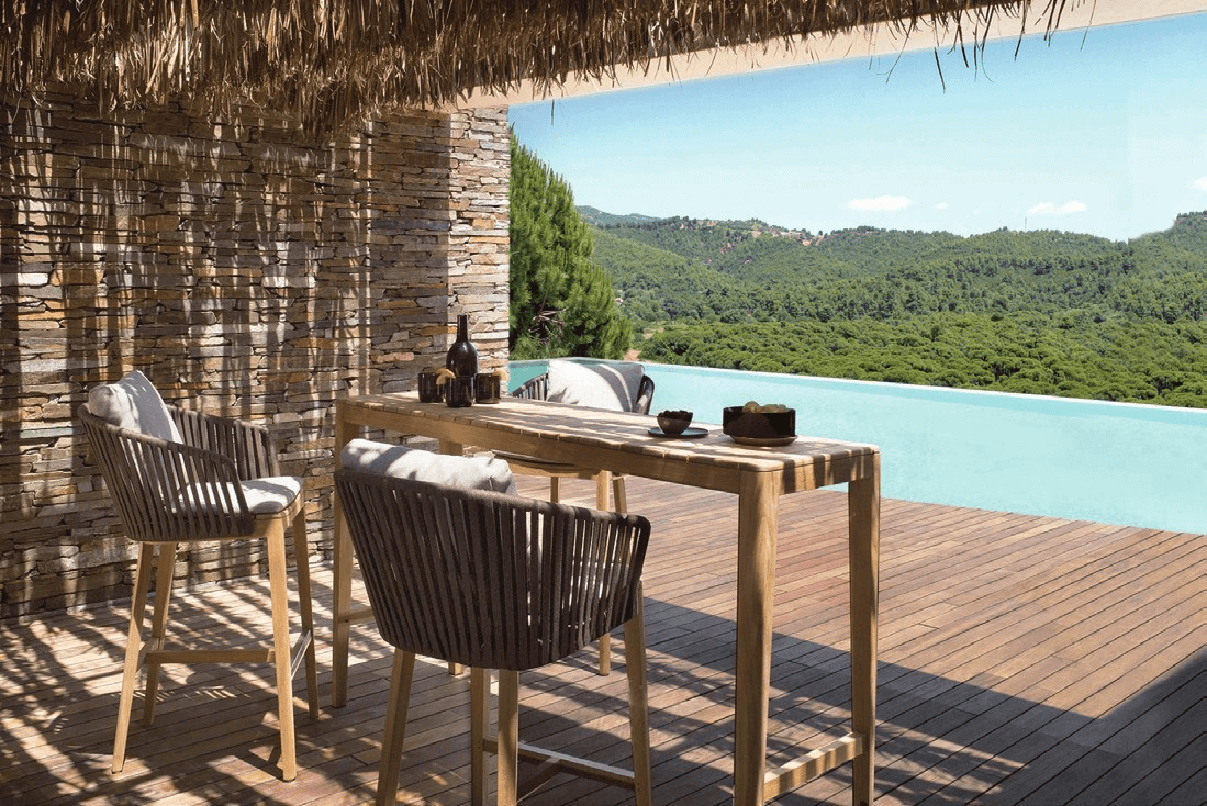 DH-8102 (1) Outdoor 3 seater patio dining set - Image 1