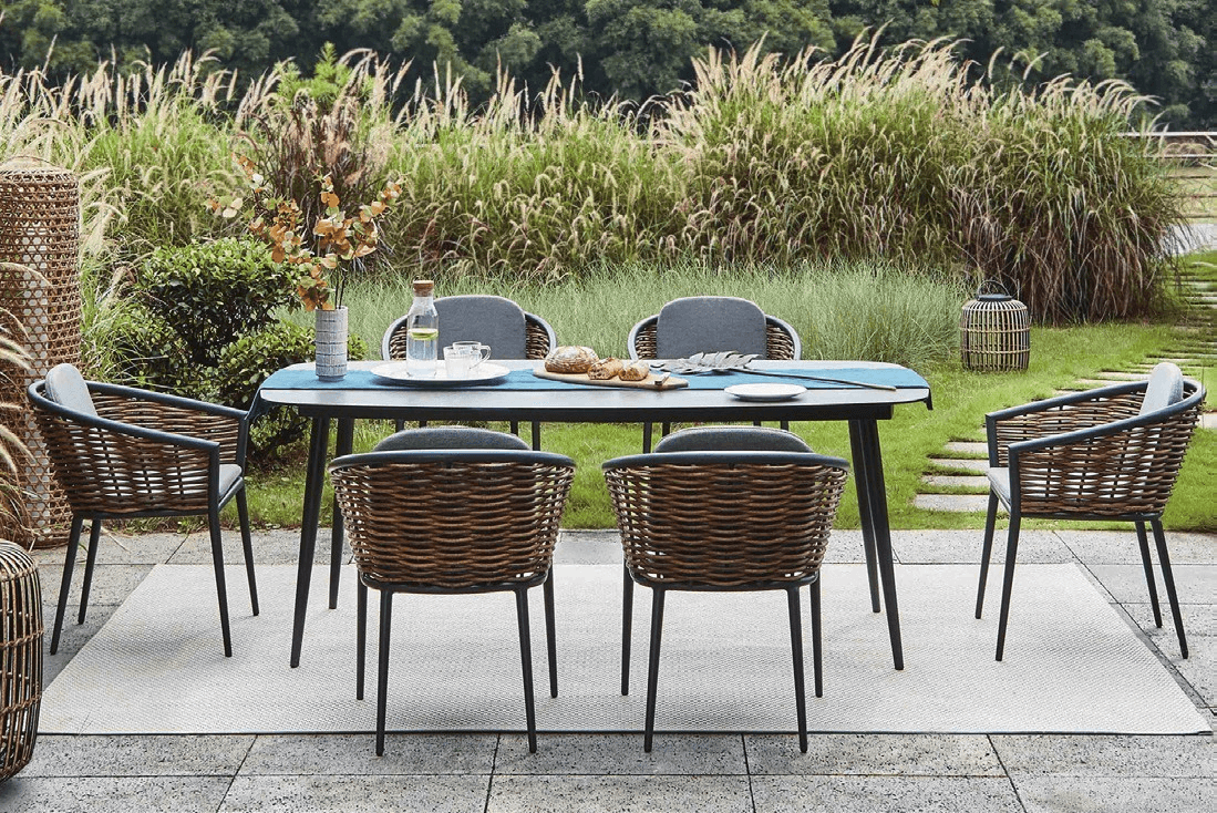 DH-8213 (1) 6-seater patio dining set. - Image 1