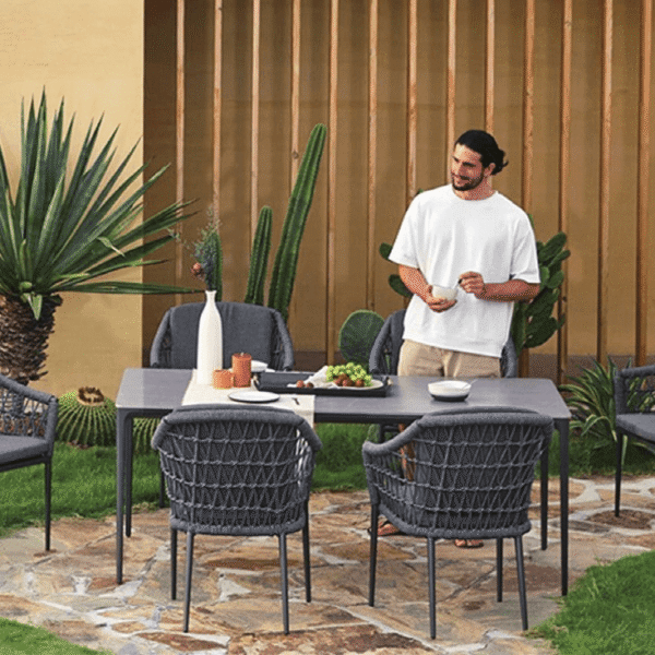 6-seater patio dining set.