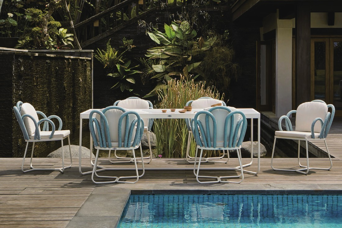 DH-8288 6-seater outdoor patio dining set - Image 1