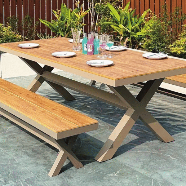 Modern outdoor dining set