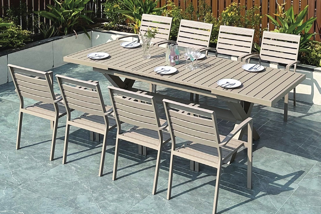 DH-8516 8 seater patio dining set - Image 1