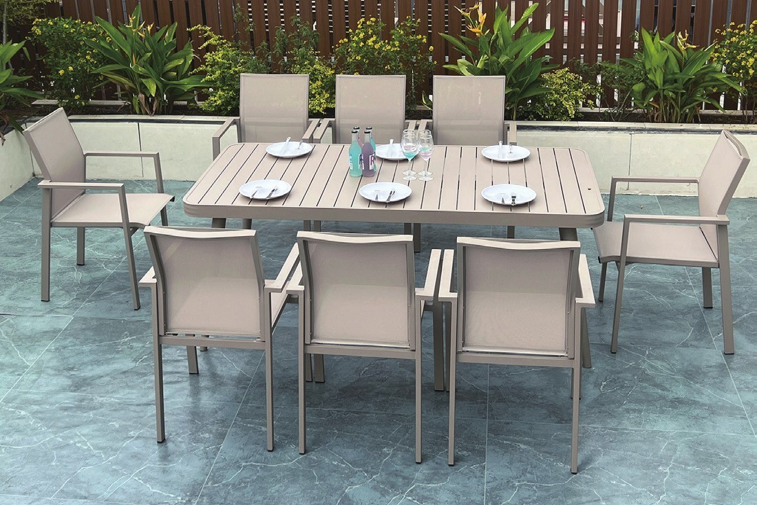 DH-8518 8 seater patio dining set - Image 1