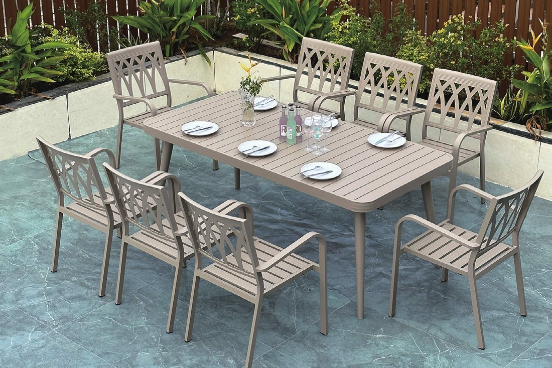 DH-8520 8 seater patio dining set - Image 1