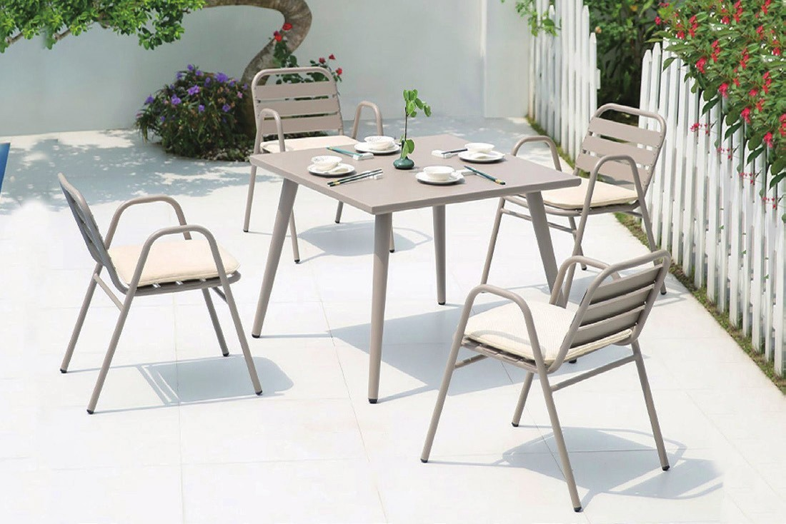 DH-8525 4 seater patio dining set - Image 1