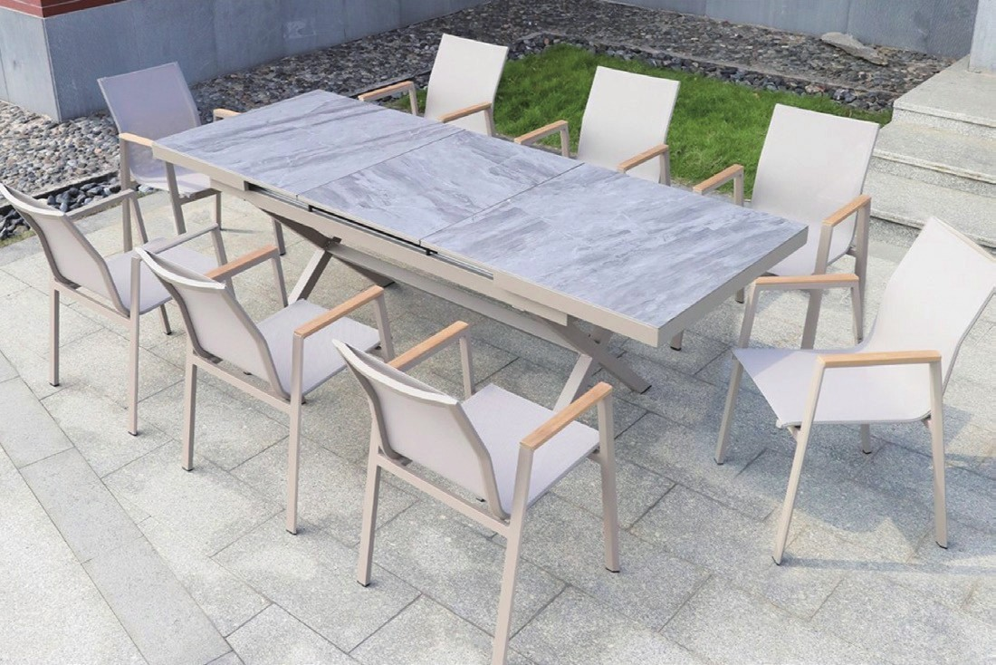 DH-8526 8 seater patio dining set - Image 1