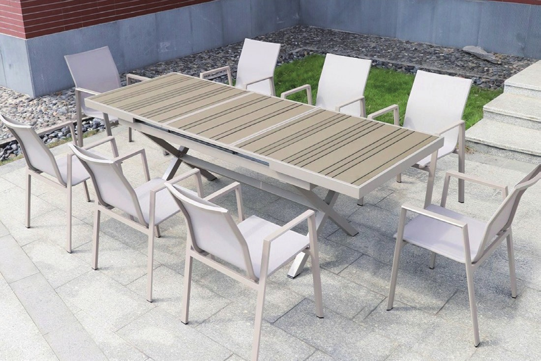 DH-8527 8 seater patio dining set - Image 1