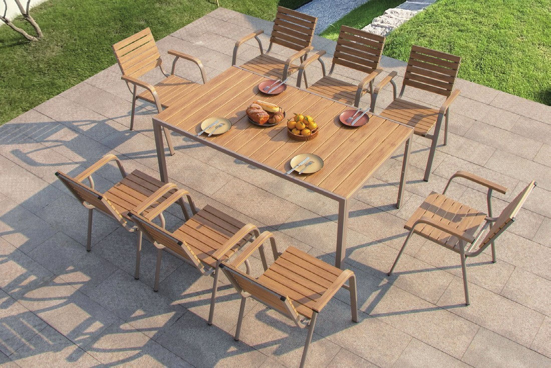 DH-8530 8 seater patio dining set - Image 1