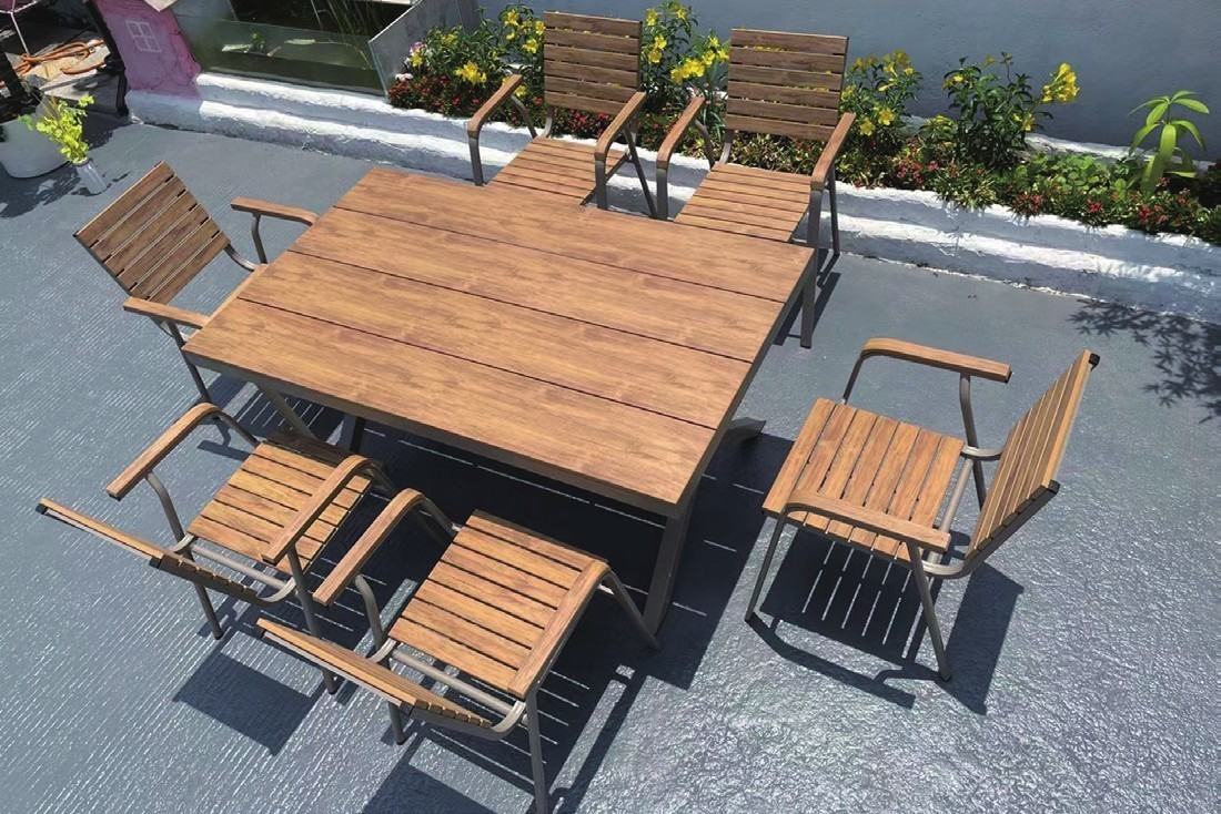 DH-8533 6 seater patio dining set - Image 1