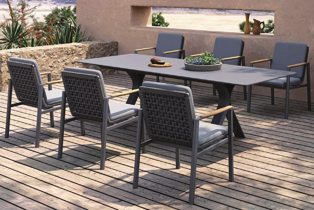 DH-8569 6 seater patio dining set - Image 1
