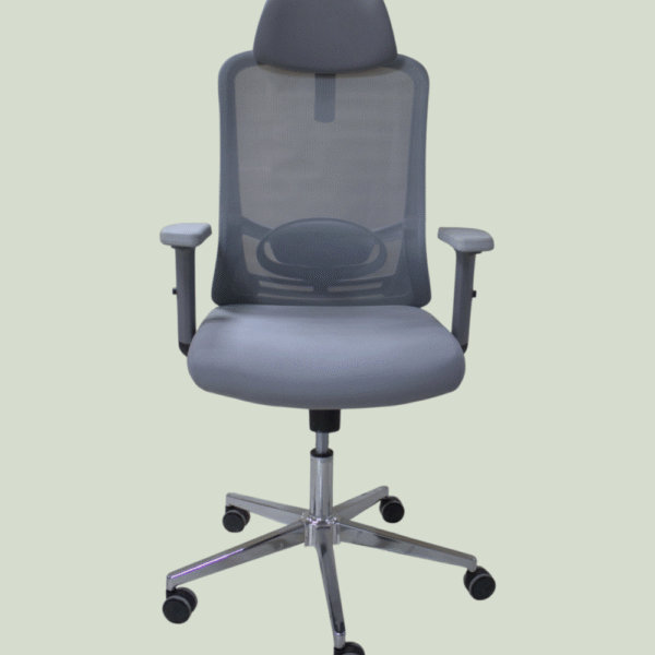 Dream Home 7188H Ergonomic Office Chair, Adjustable Headrest with 2D Armrest, Lumbar Support and PU Wheels, Swivel Computer Task Chair for Office